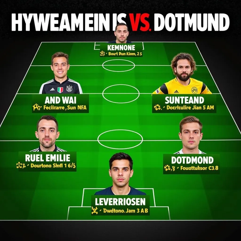 Đội hình ra sân dự kiến Leverkusen vs Dortmund