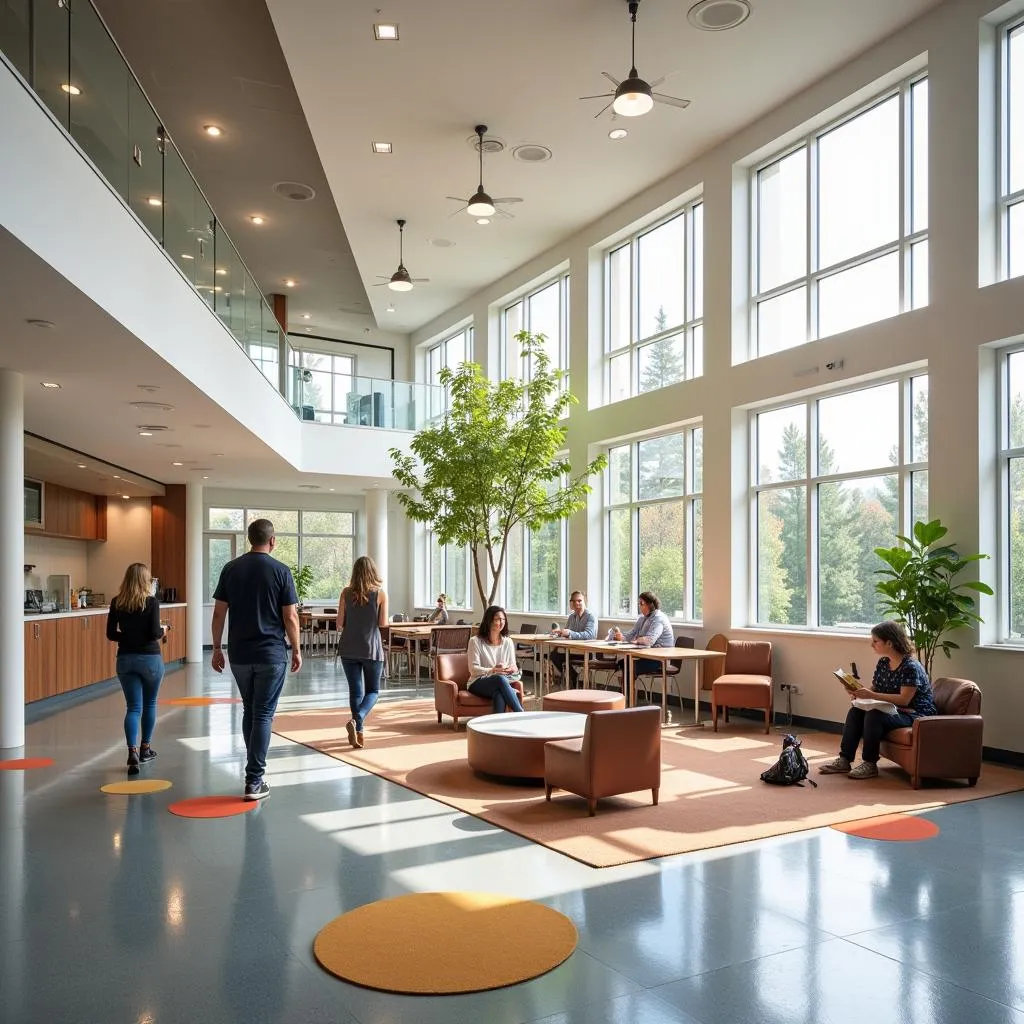 Spacious common area at Liberty Living