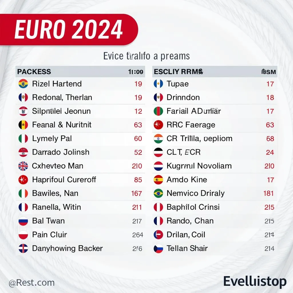 Lịch thi đấu Euro 2024