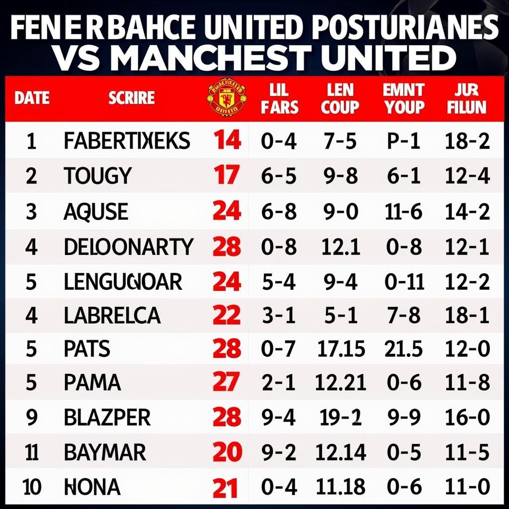 Lịch sử đối đầu giữa Fenerbahce và Manchester United