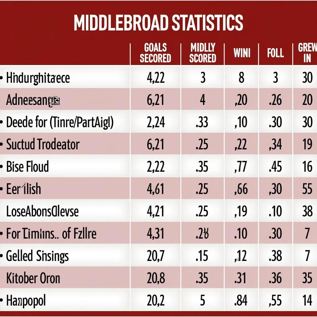 Lịch sử đối đầu Middlesbrough vs