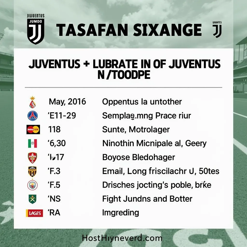 Lịch thi đấu Juventus tối nay