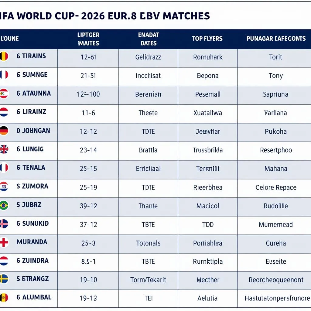 Lịch thi đấu vòng loại World Cup 2026 châu Âu