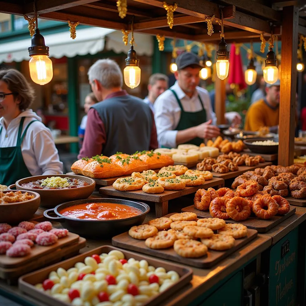 Manchester Fair Food Stalls