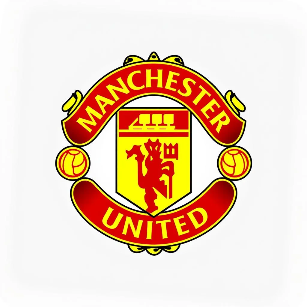 Logo Manchester United 2016 với font chữ đặc trưng