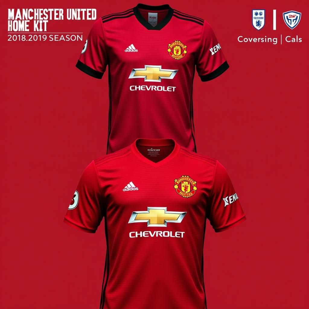 Hình ảnh bộ kit Manchester United sân nhà mùa giải 2018-2019 trong Dream League Soccer