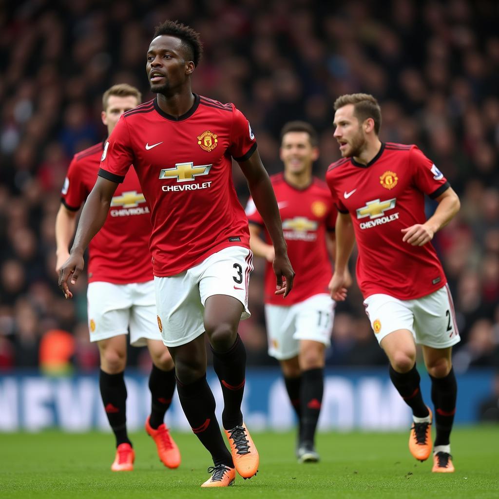 Danny Welbeck trong màu áo Manchester United