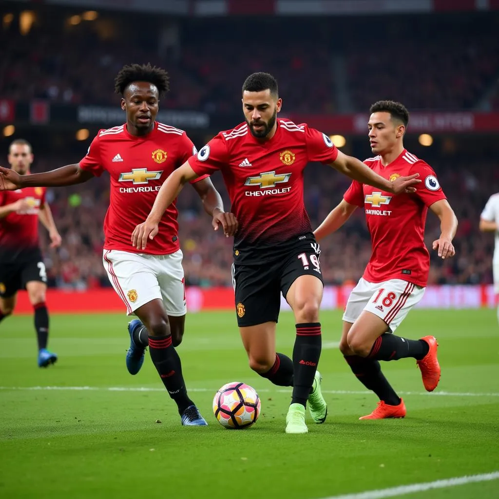 Manchester United tấn công dồn dập