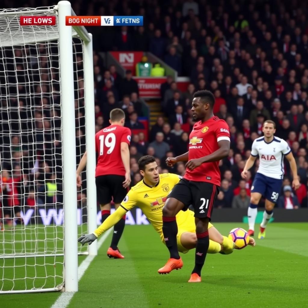 Bàn thắng đẹp mắt của Manchester United vào lưới Tottenham trên Sky Sports