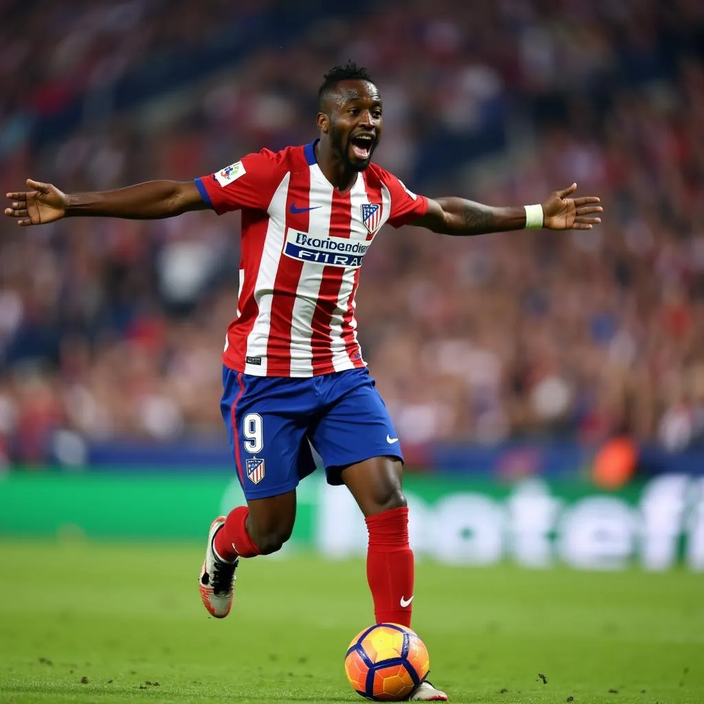 Moussa Dembélé Celebrating a Goal