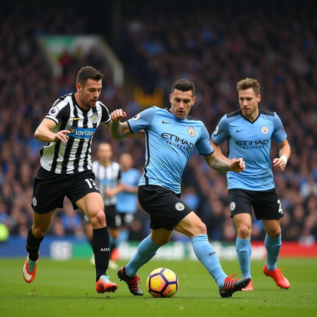 Newcastle United và Manchester City đối đầu kịch tính