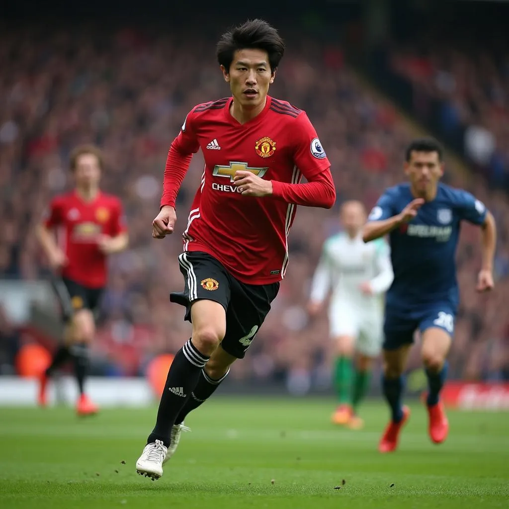 Park Ji-Sung chạy không biết mệt mỏi