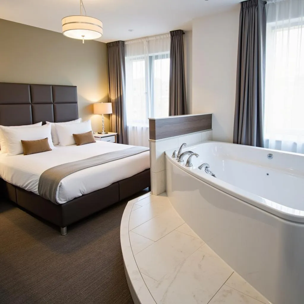 Phòng nghỉ hiện đại và thoải mái tại Holiday Inn Express Trafford Centre Manchester