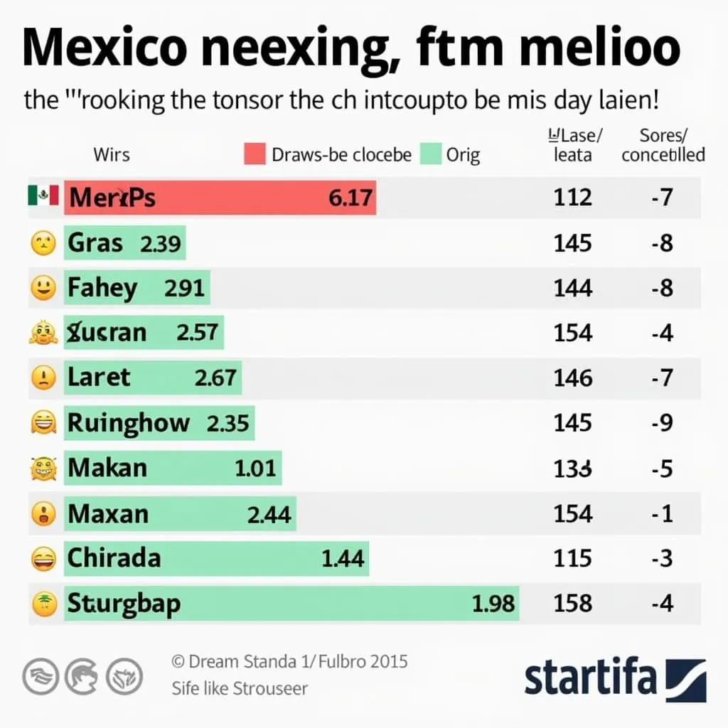 Phong độ gần đây của đội tuyển Mexico