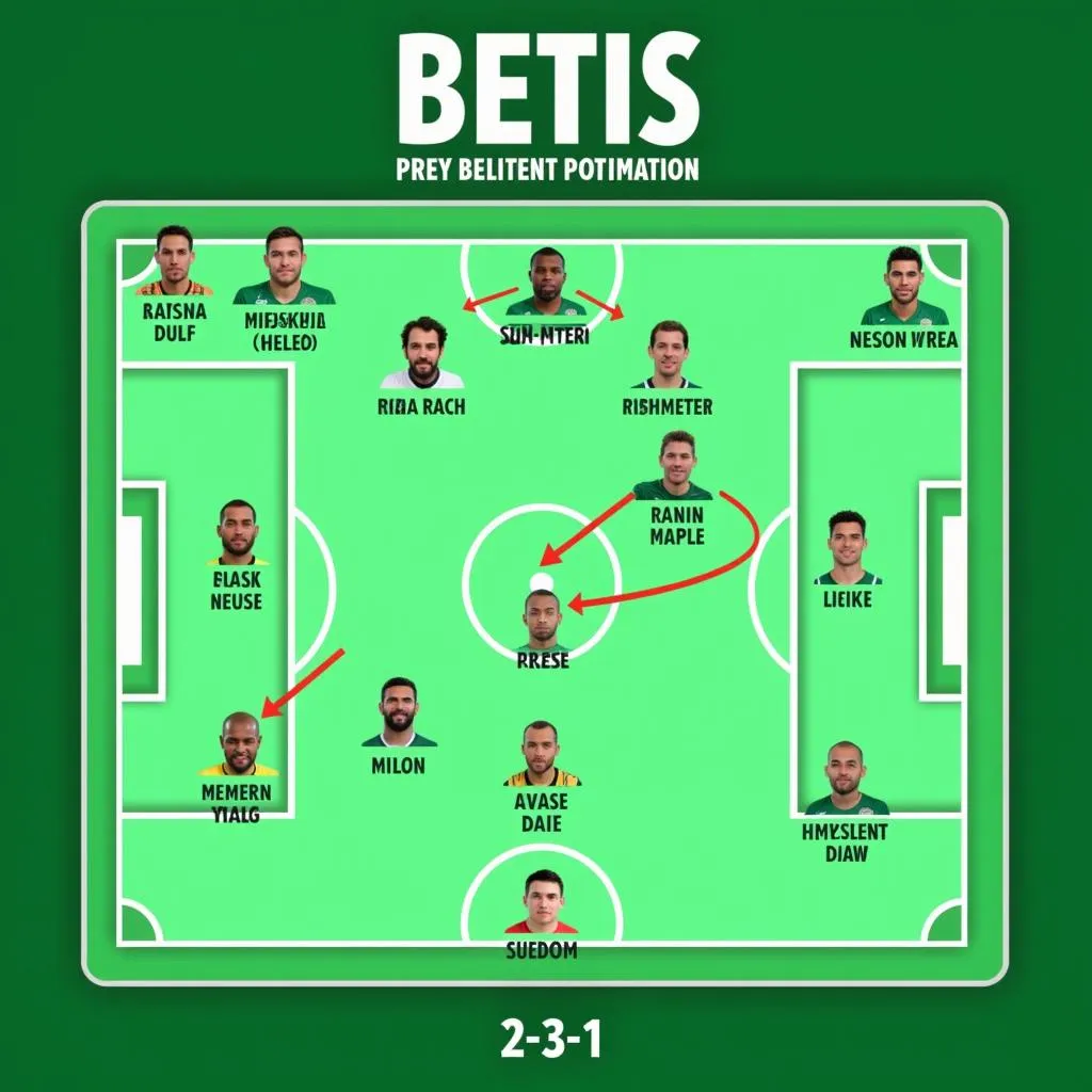 Sơ đồ chiến thuật và đội hình ra sân của Betis