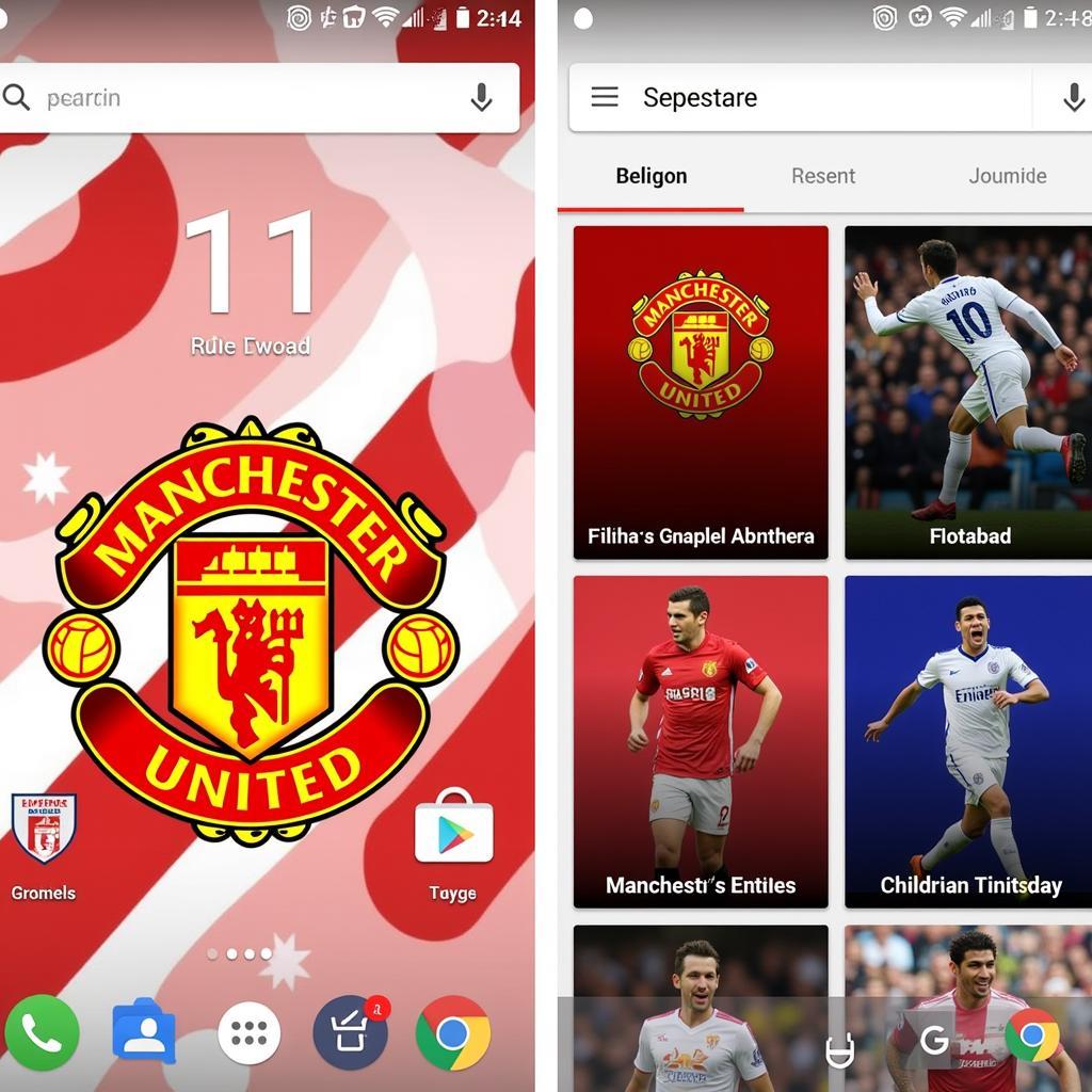 Tìm kiếm Theme Manchester United trên Go Launcher