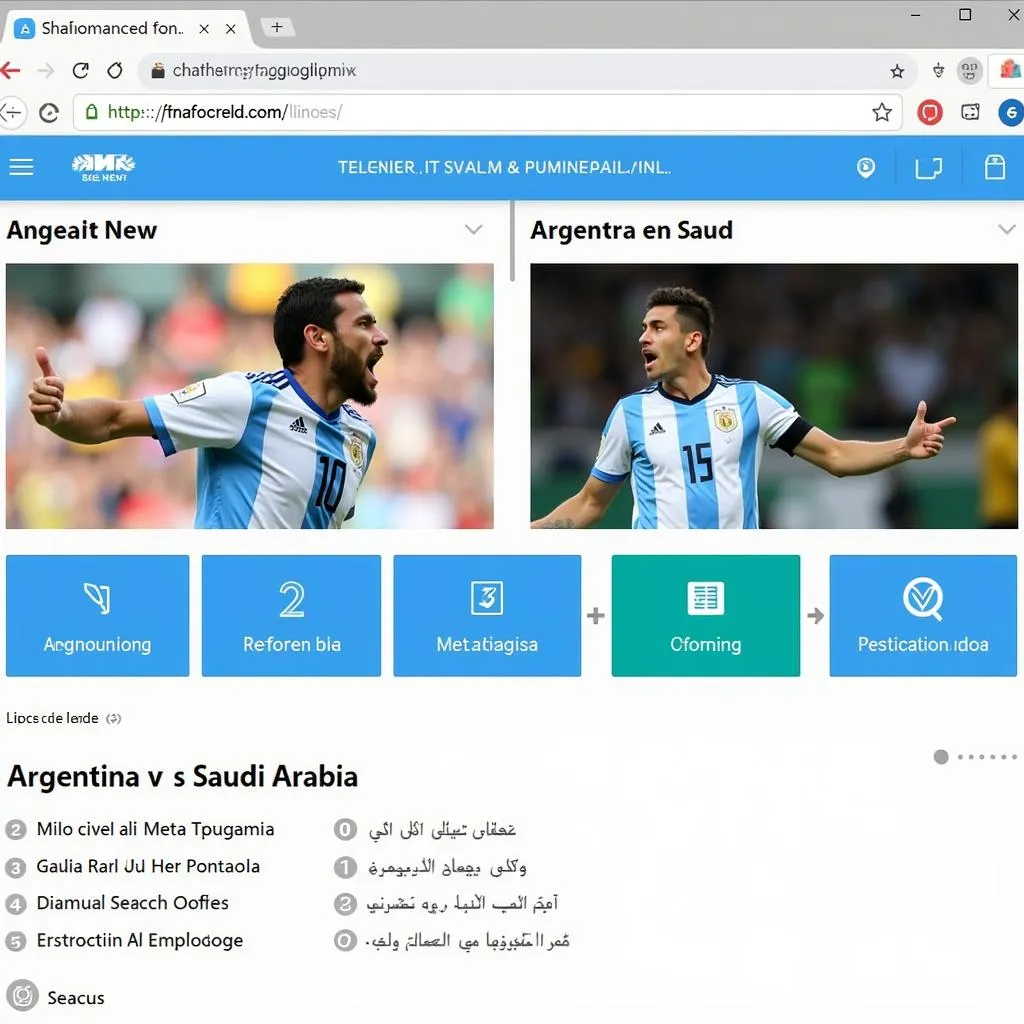 Link xem trực tiếp Argentina vs Ả Rập Xê Út