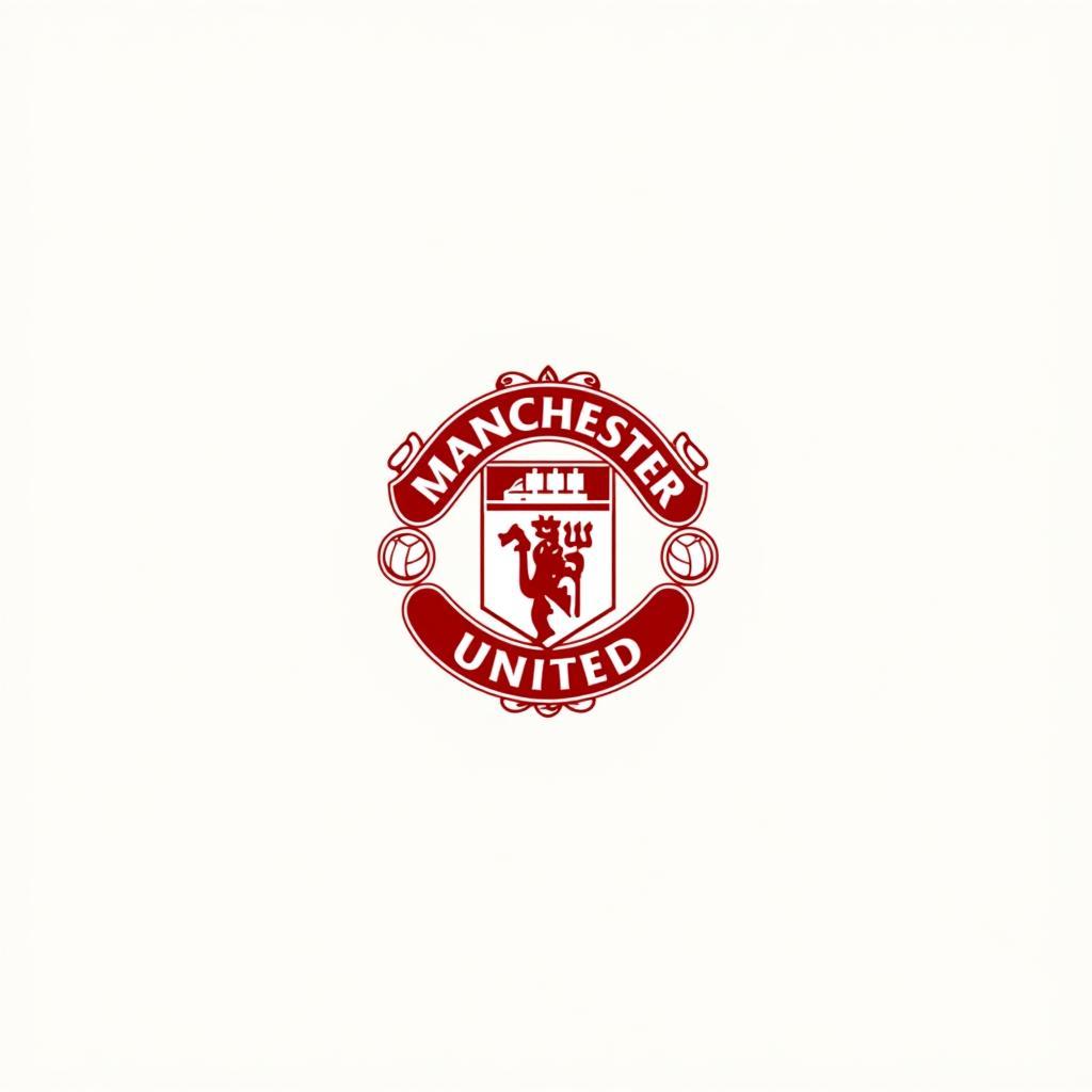 Logo Manchester United làm ảnh nền máy tính