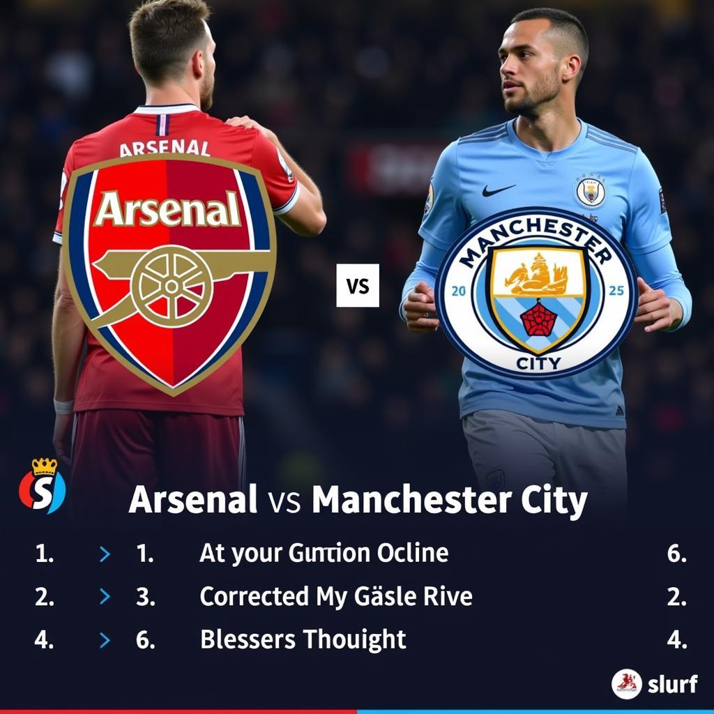 Kết quả trận đấu Arsenal vs Manchester City