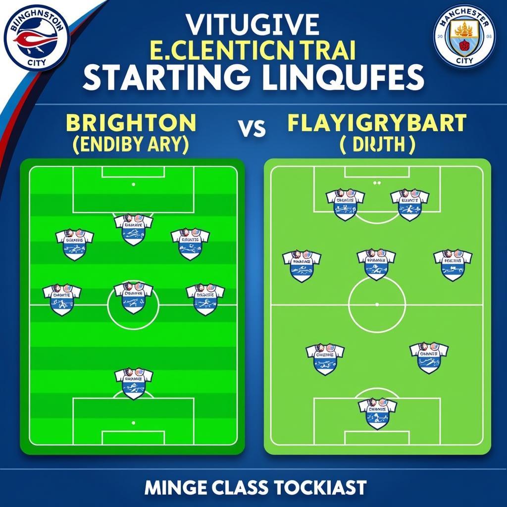 Brighton vs Manchester City đội hình ra sân