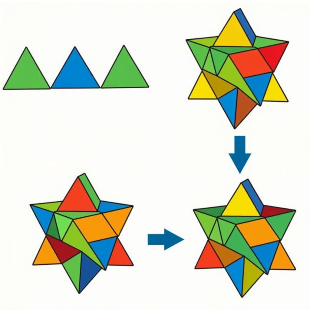 Cách giải Rubik tam giác lớp đầu tiên