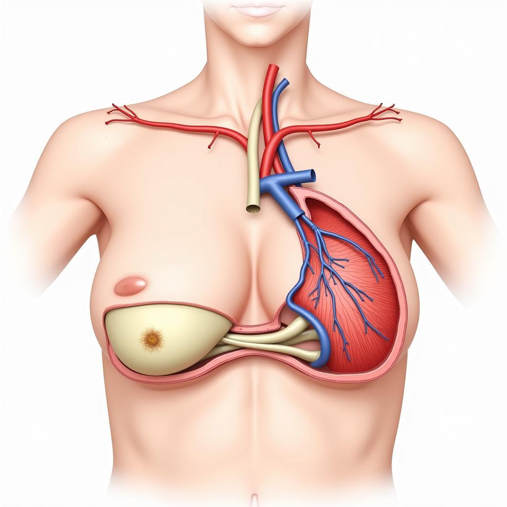 Cấu trúc giải phẫu vú