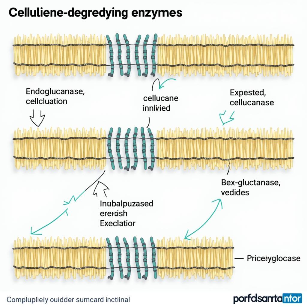 Cơ chế hoạt động của enzyme phân giải cellulose