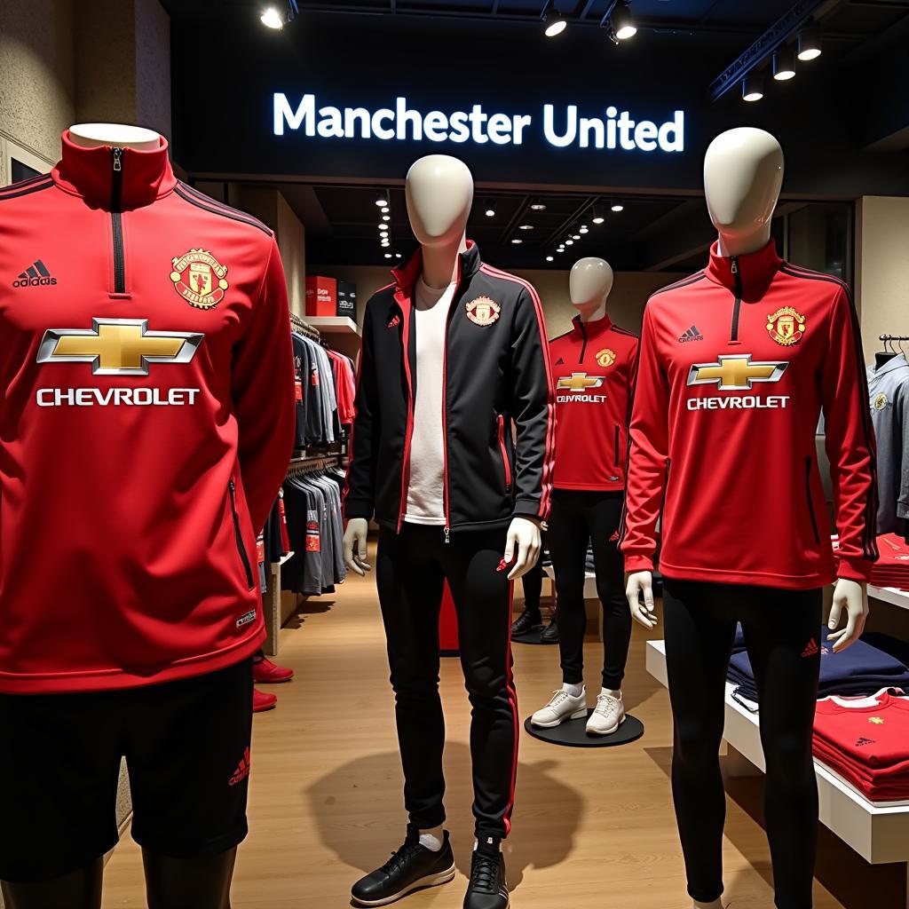 Cửa hàng bán áo khoác Manchester United 2018