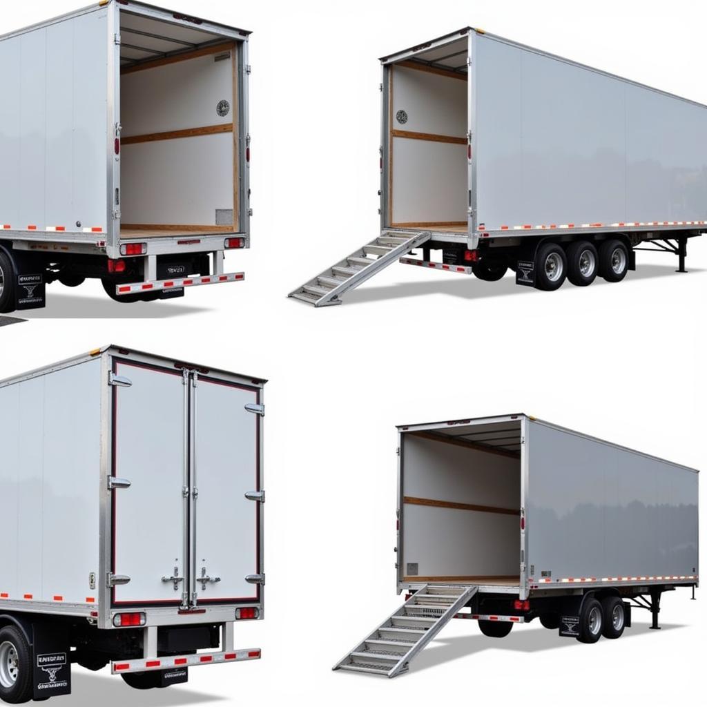 Đa dạng kích thước curtainside trailer