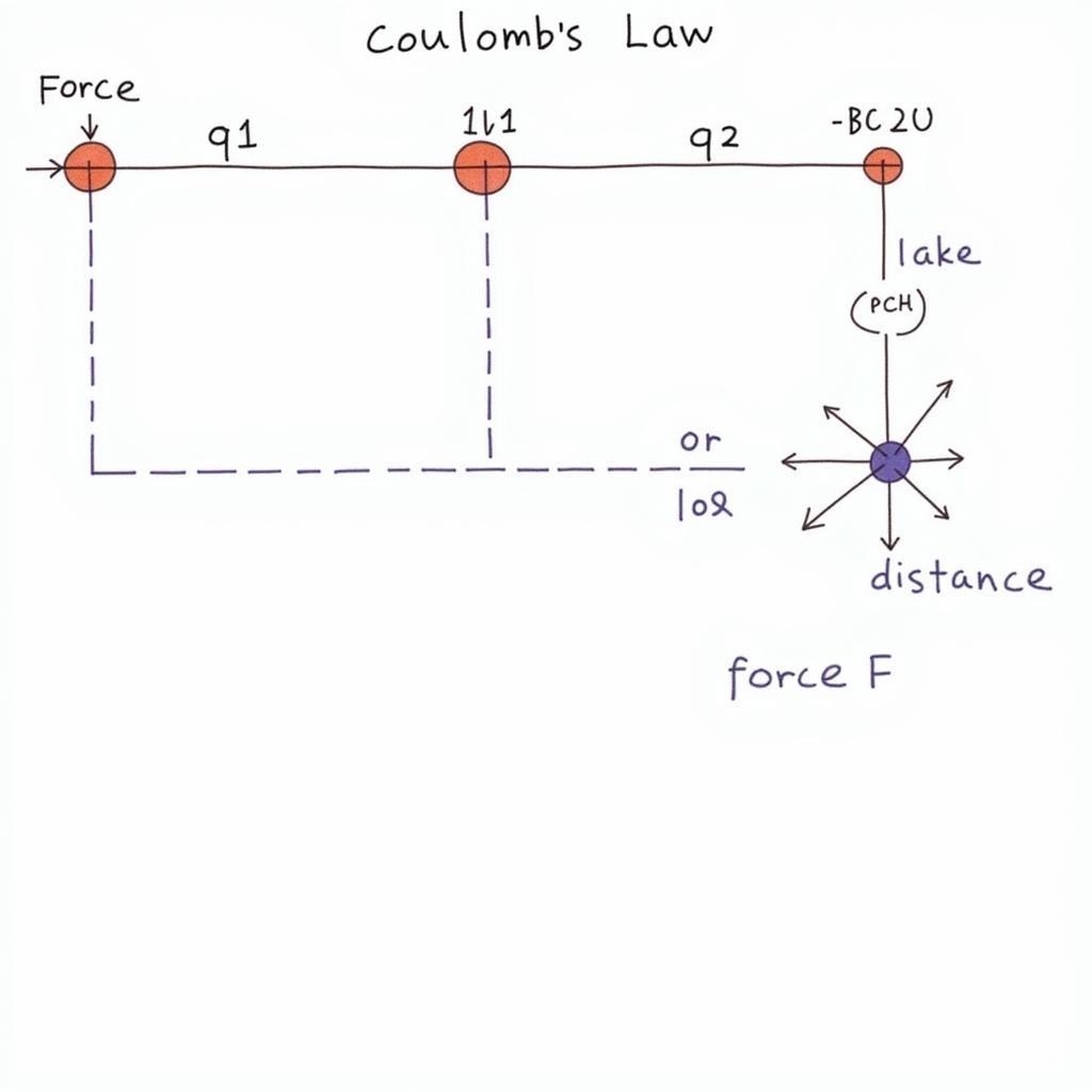 Minh họa Định luật Coulomb trong Vật lý 11