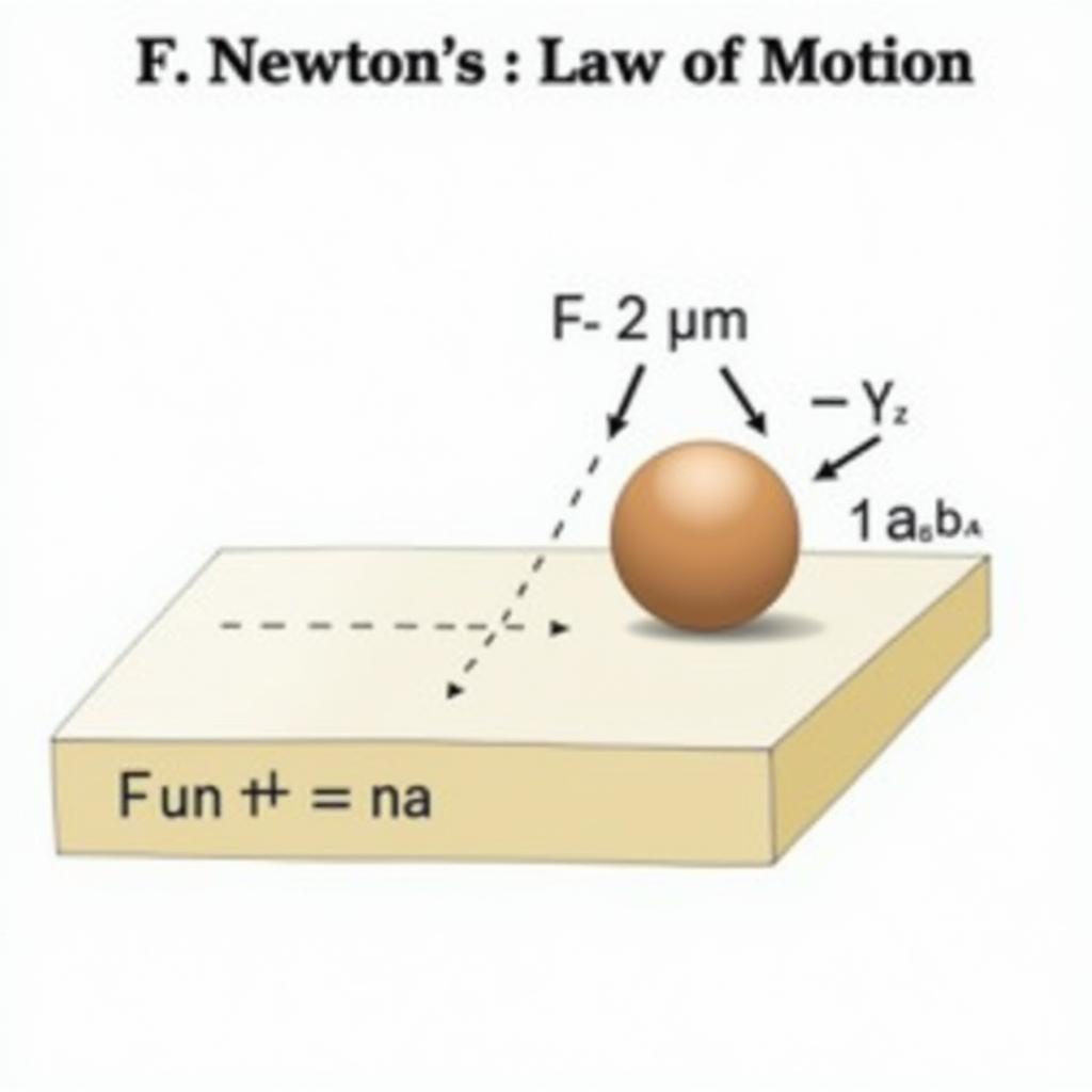 Minh họa Định luật II Newton trong Giải Lý 10 Bài 22