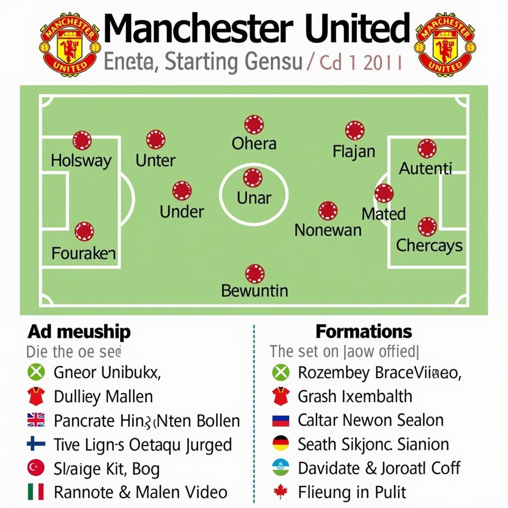 Manchester United 2010-11 Squad Lineup