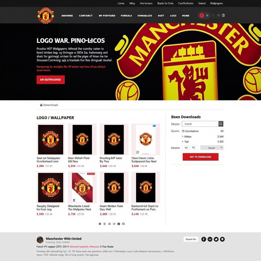 Download Manchester United Logo HD Wallpaper 2015