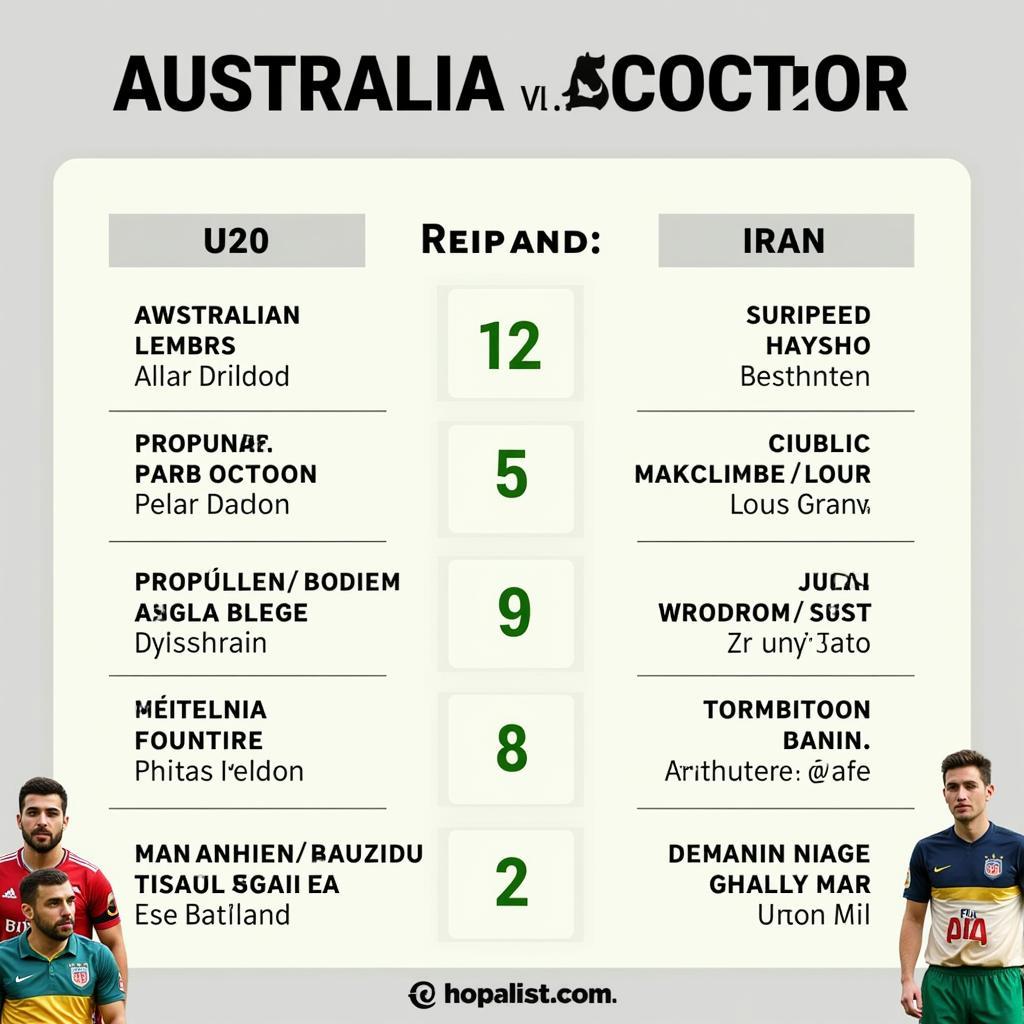 Dự đoán kết quả trận đấu U20 Australia vs U20 Iran