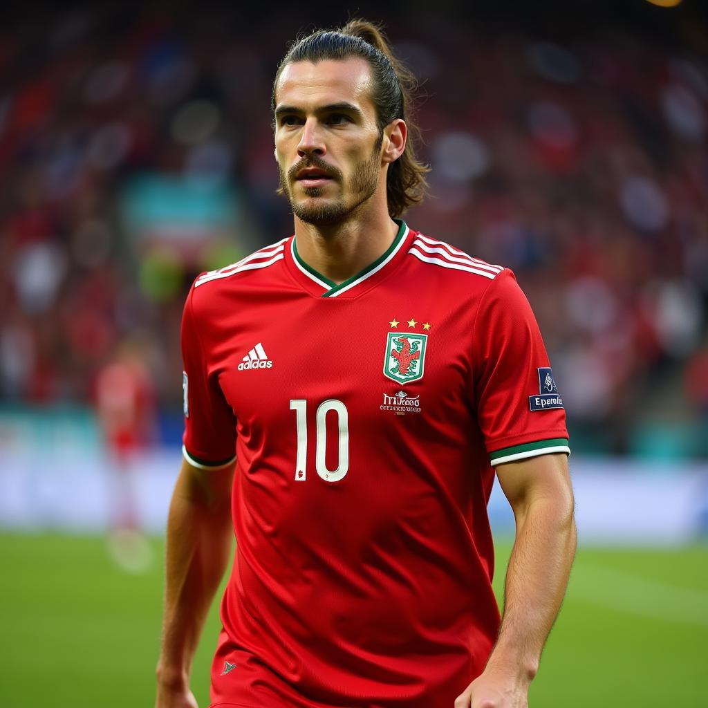 Gareth Bale khoác áo đội tuyển quốc gia Wales