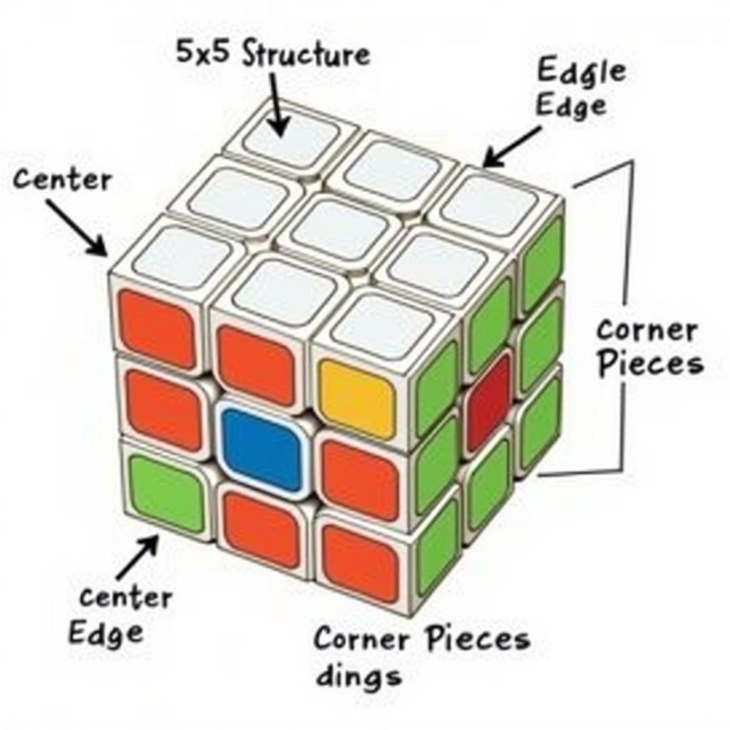 Cấu tạo Rubik 5 mặt