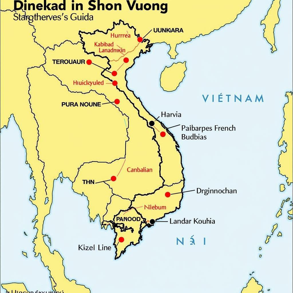 Bản đồ Phong trào Cần Vương