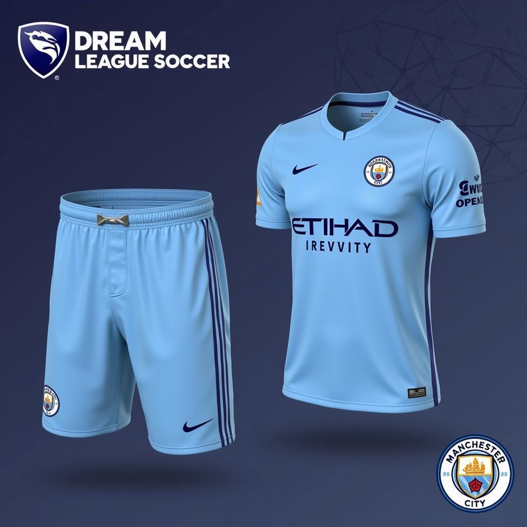 Hướng dẫn cài đặt Kit Manchester City DLS 2019