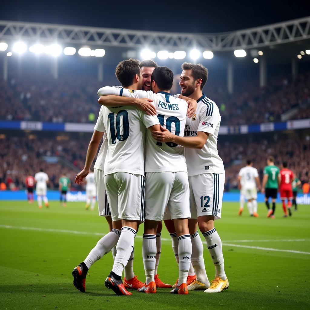 Real Madrid Celebrates a Victory