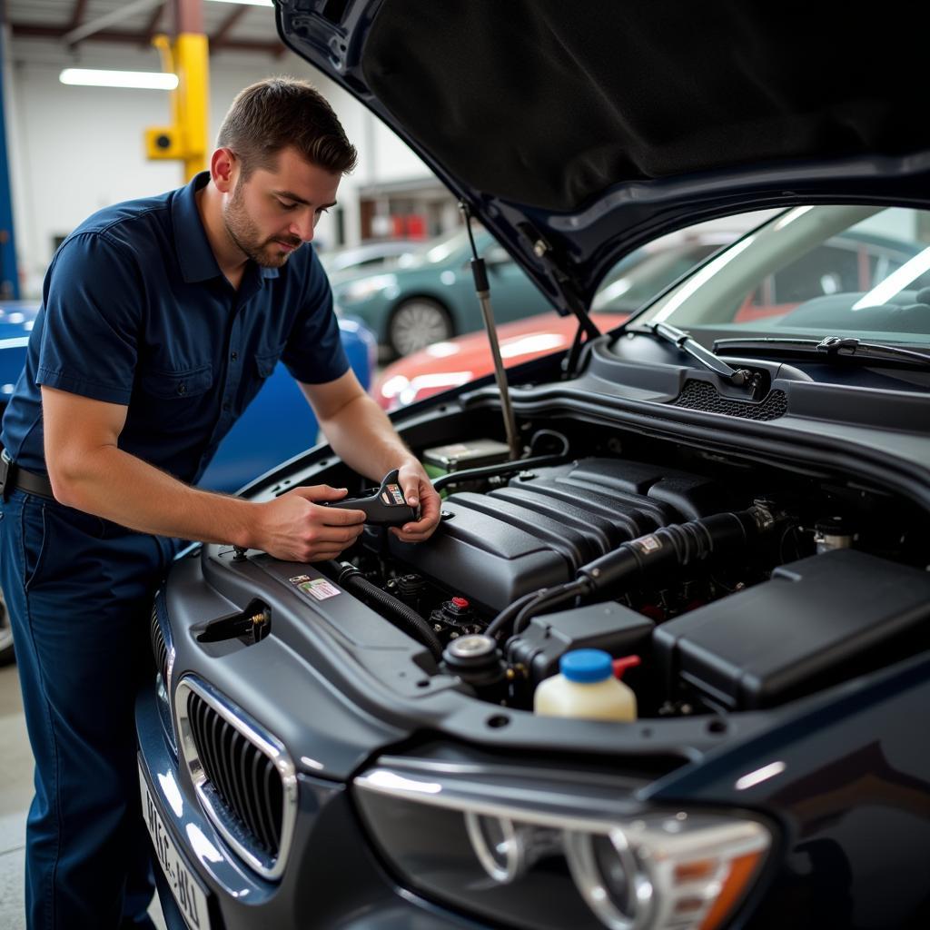 Inspecting a used car