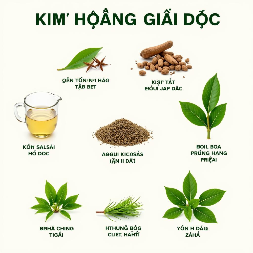 Thành phần Kim Hoàng Giải Độc