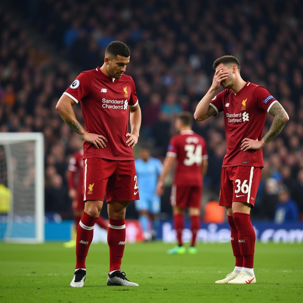 Liverpool thất bại trước Man City