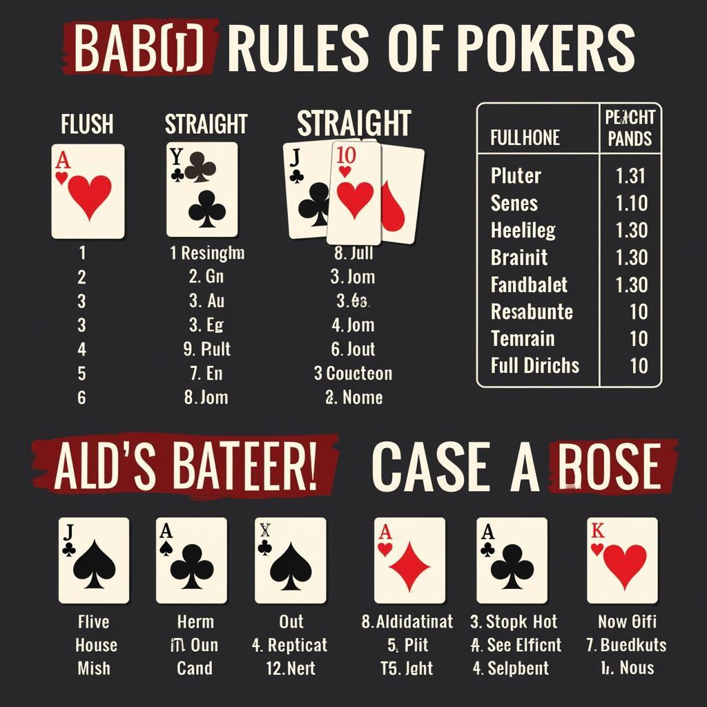 Luật chơi poker cơ bản