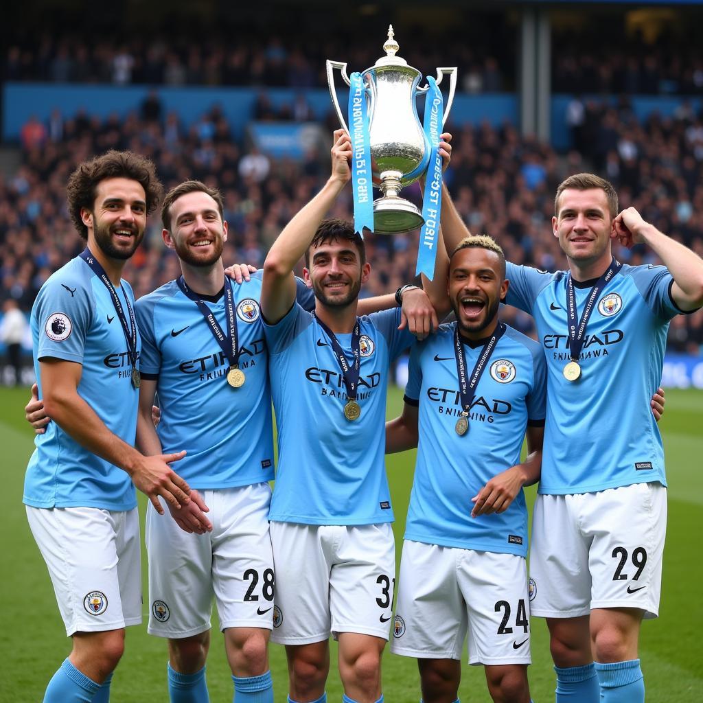 Manchester City chinh phục đỉnh cao bóng đá Anh