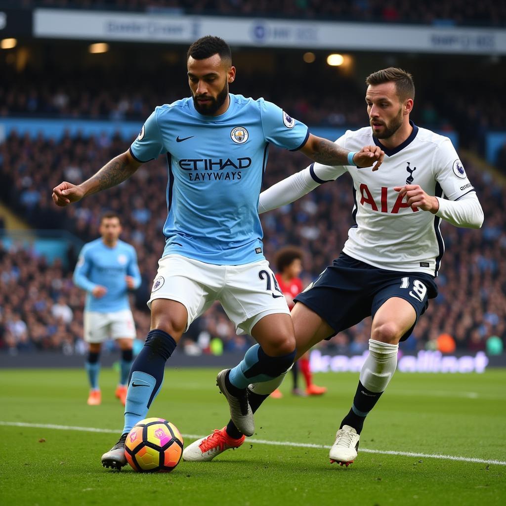 Trận đấu kinh điển giữa Man City và Tottenham