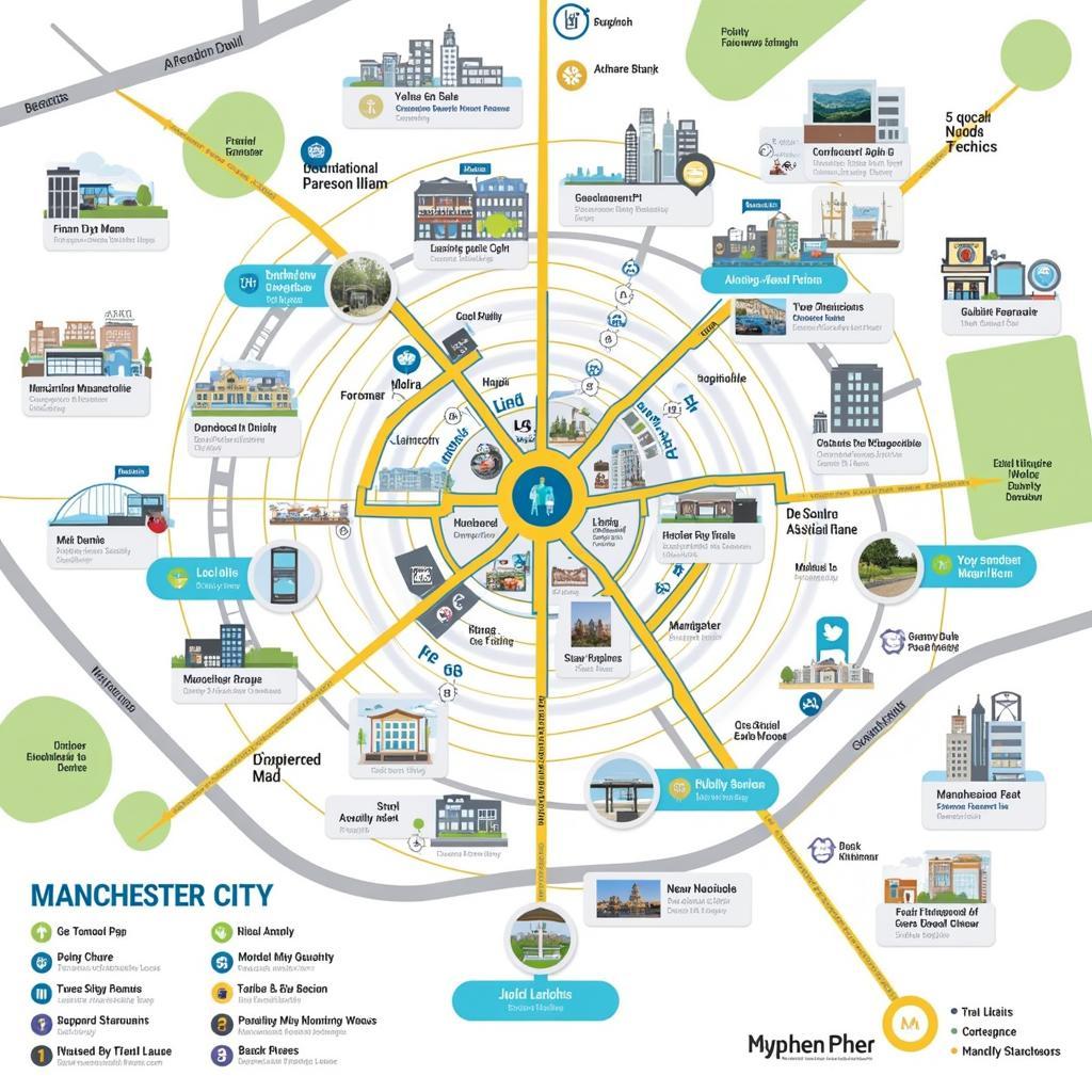 Manchester City Centre Attractions Map