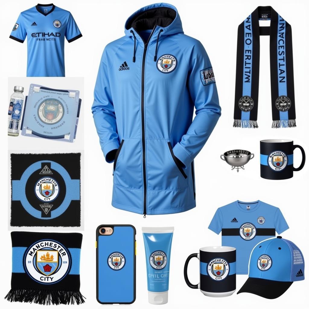 Các sản phẩm in logo Manchester City