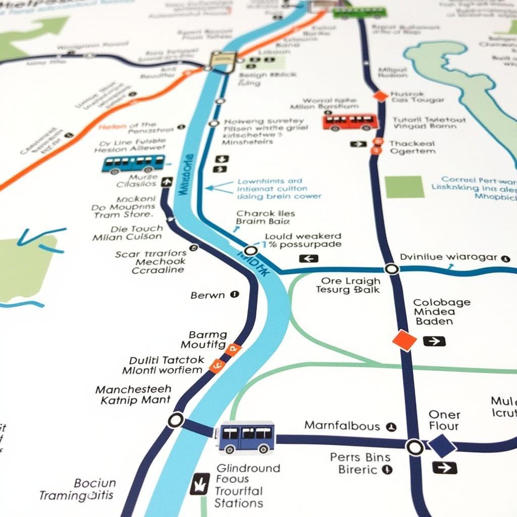 Manchester City Public Transport Map