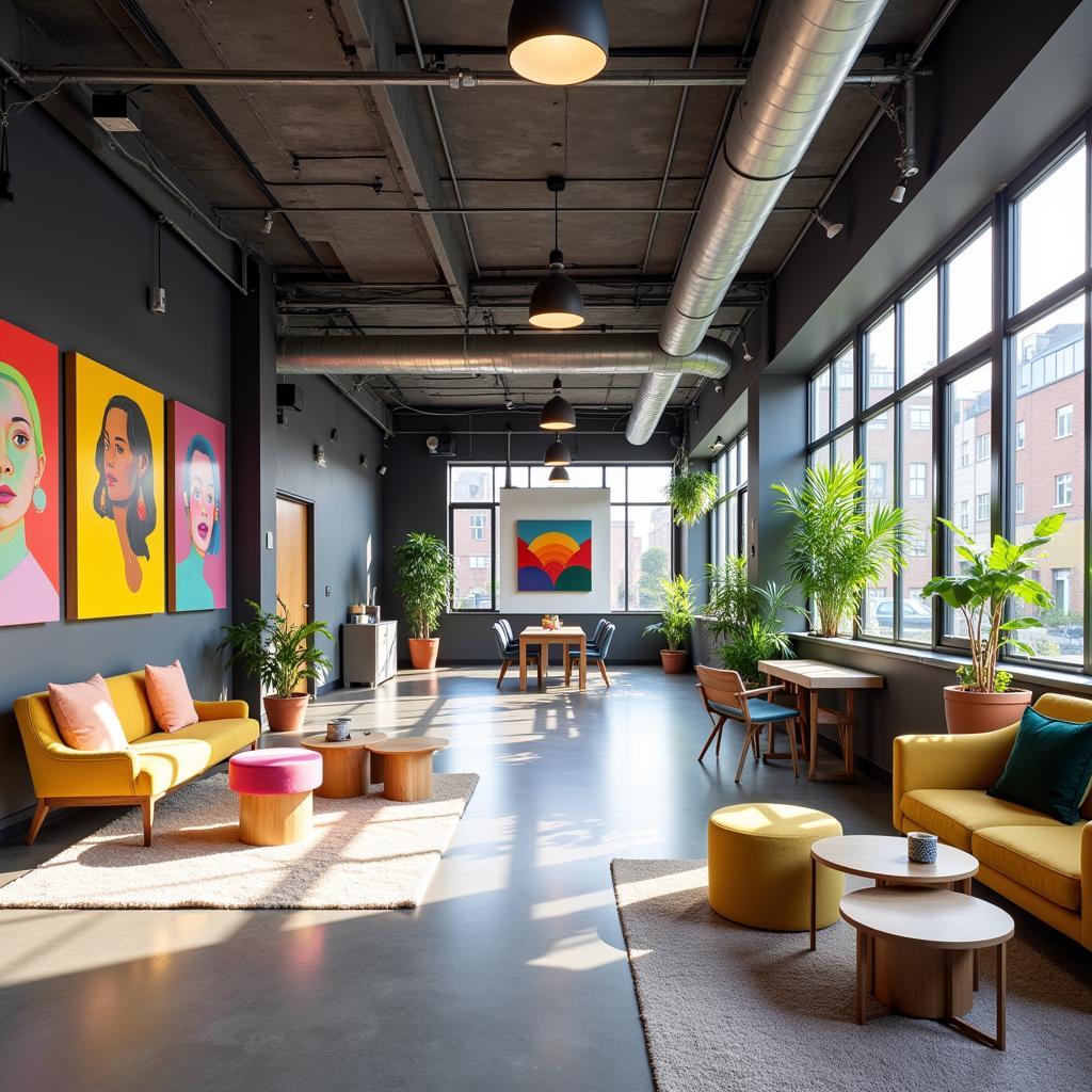 Modern and vibrant interior of a Manchester design agency