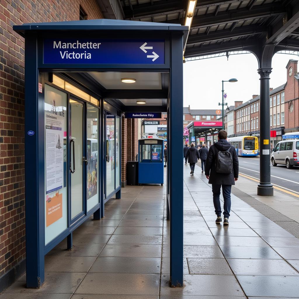 Manchester Piccadilly to Victoria Shuttle Bus Stop